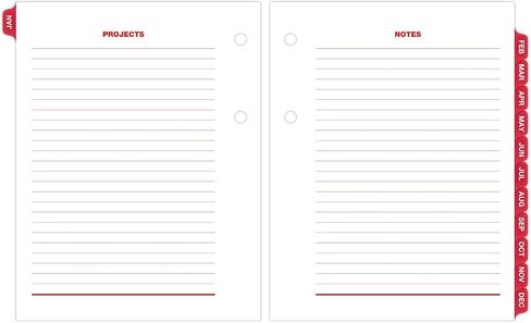 AT-A-GLANCE 2025 Desk Calendar Refill, Daily, 3" x 3-3/4", Mini, Loose-Leaf (E9195025) in Saudi Arabia