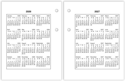 AT-A-GLANCE 2025 Desk Calendar Refill, Daily, 3" x 3-3/4", Mini, Loose-Leaf (E9195025) in Saudi Arabia