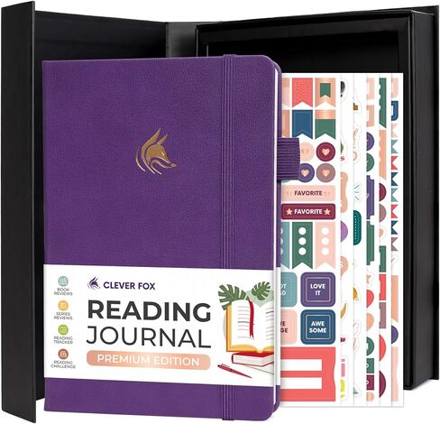Clever Fox Reading Journal Premium – Review Log Notebook with Reading Tracker – Gifts & Accessories for Book Lovers, Adults & Kids (Mint Cream) in Saudi Arabia