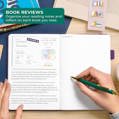Clever Fox Reading Journal Premium – Review Log Notebook with Reading Tracker – Gifts & Accessories for Book Lovers, Adults & Kids (Mint Cream) in Saudi Arabia