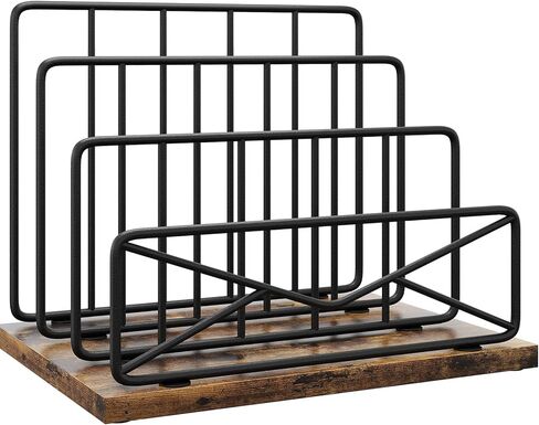 Desktop Mail Sorters Mail Organizer-with 2 Slot Matte Black Metal Desktop Mail Sorter Metal Storage File Holder Letter Sorter Organizer for Home or Office Desktop in Saudi Arabia