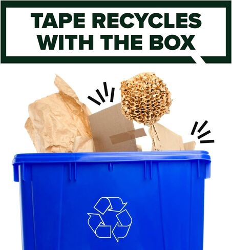 Scotch Box Lock Packaging Tape, 6 Rolls with Dispenser, 1.88 in x 800 in, Extreme Grip Packing, Shipping and Mailing Tape, Sticks Instantly to Any Box in Saudi Arabia