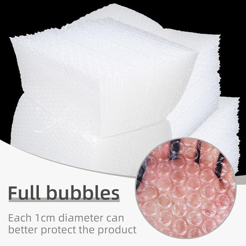 50 Pcs Bubble Pouch Wraps, 6''x8'' Clear Bubble Out Bags for Packing, Double Walled Cushioning Bags for Shipping, Storage and Moving in Kuwait