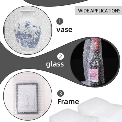 50 Pcs Bubble Pouch Wraps, 6''x8'' Clear Bubble Out Bags for Packing, Double Walled Cushioning Bags for Shipping, Storage and Moving in Kuwait