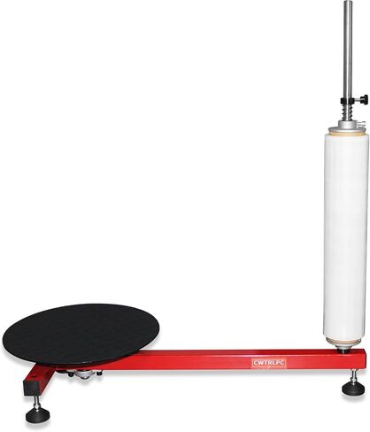 Electric Stretch Film Wrapping Bench,Film Dispenser Wrap Machine,Heavy Duty Film Wrapper Table Pallet Box Shrink for 12-28in Film, 110V in Saudi Arabia