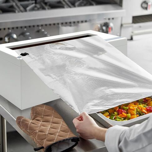12 Inch Extra Large Foil and Plastic Wrap Organizer with Cutter, Holds 3000ft Film Rolls or 500ft-1000ft Foil Rolls, Restaurant Kitchen Foodservice Wrap Dispenser in Saudi Arabia