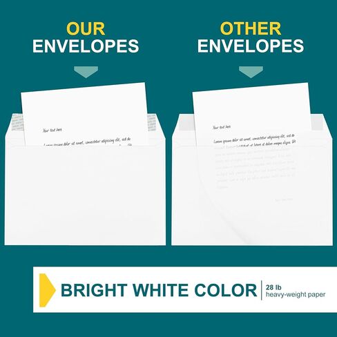 6x9 Booklet Envelopes - 250 pack - Mailing Envelopes Self Seal - White Letter Envelopes with Peel & Seal Closure - Open-Side 6x9 Envelopes - 28 lb Paper - Plain Envelopes for Business and Personal Use in Kuwait