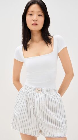 Free People Women's Clean Lines Baby Tee in Saudi Arabia
