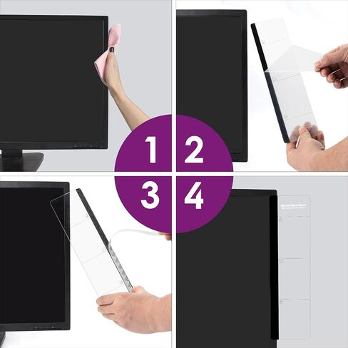 MDOZQ Office Desk Accessories 2pcs Computer Monitor Memo Board Message Board Supplies for Women Men Sticky Note Holder Home Desktop Decor in Kuwait