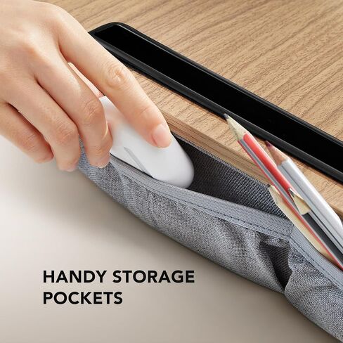 HUANUO Portable Lap Laptop Desk with Pillow Cushion, Fits up to 15.6 inch Laptop, with Anti-Slip Strip & Storage Function for Home Office Students Use as Computer Laptop Stand, Book Tablet in Kuwait