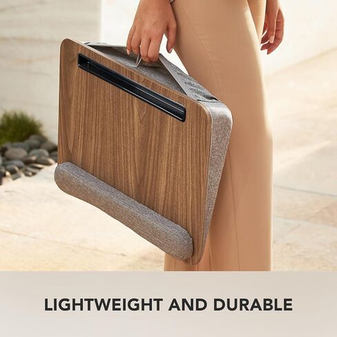 HUANUO Portable Lap Laptop Desk with Pillow Cushion, Fits up to 15.6 inch Laptop, with Anti-Slip Strip & Storage Function for Home Office Students Use as Computer Laptop Stand, Book Tablet in Kuwait
