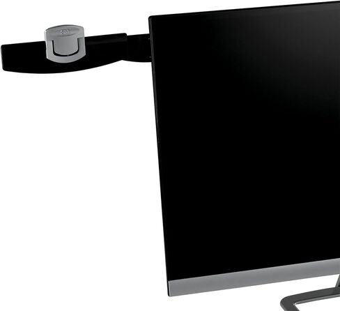 3M Monitor Mount Document Clip Copy Clip, Mounts Right or Left with Command™ Adhesive, Use on Monitors and Laptops for Easy Viewing and Reduced Clutter, Holds up to 30 Sheets, Black (DH240MB) in Saudi Arabia