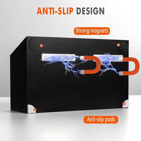 Beygorm Magnetic Magnetic Arase Marker حامل للوحة البيضاء ، حامل القلم المغناطيسي غير القابل للانزلاق لثلاجة الثلاجة ، منظم خزانة للعمل ، ملحقات الخزانة ، كوب قلم رصاص للمكتب ، منظم العلامات in Kuwait
