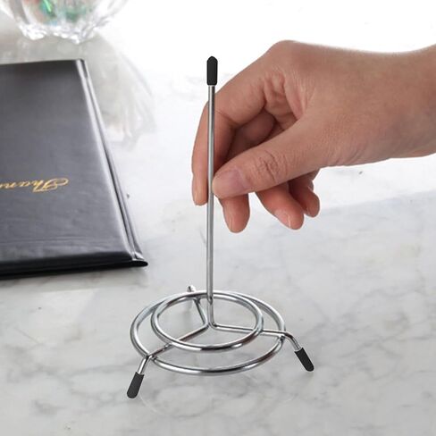 4PCS Check Spindle - Bill Check Fork Holder Memo & Receipt Spike - Stainless Steel - Organize Your Finances Easily (Yellow) in Saudi Arabia