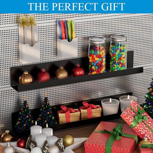 رف الكتب المغناطيسية المعدنية: مجموعة من امتصاصين قويين ، مع حاملي القلم المغناطيسي ، والمنظم المثبت على الحائط الثقيلة للكتب ، والمكاتب ، وغرفة الأطفال ، وتصميم حديث لتوفير الفضاء (شبكة أسود) in Kuwait