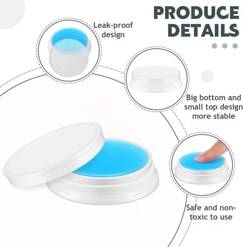 Zubebe 24 Pcs Finger Moistener for Paper Pink Money Counting Wax Non Slip Fingertip Moisturizer Long Lasting Wet Finger Pad for Office to Grip Bills Document Counting Collating Sorting 0.35 oz in Kuwait