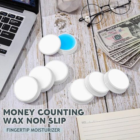 Zubebe 24 Pcs Finger Moistener for Paper Pink Money Counting Wax Non Slip Fingertip Moisturizer Long Lasting Wet Finger Pad for Office to Grip Bills Document Counting Collating Sorting 0.35 oz in Kuwait