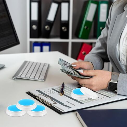 Zubebe 24 Pcs Finger Moistener for Paper Pink Money Counting Wax Non Slip Fingertip Moisturizer Long Lasting Wet Finger Pad for Office to Grip Bills Document Counting Collating Sorting 0.35 oz in Kuwait