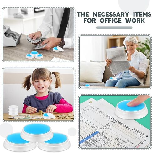 Zubebe 24 Pcs Finger Moistener for Paper Pink Money Counting Wax Non Slip Fingertip Moisturizer Long Lasting Wet Finger Pad for Office to Grip Bills Document Counting Collating Sorting 0.35 oz in Kuwait