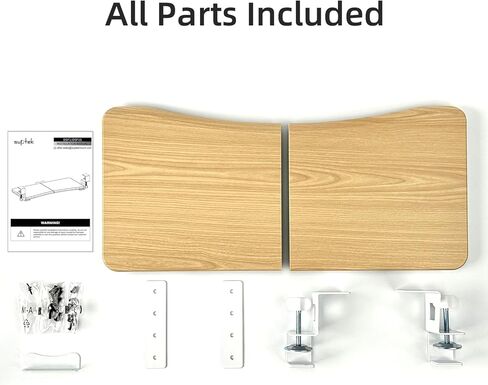 suptek Small Keyboard Tray Under Desk Pull Out with C Clamp Mount, Computer Keyboard & Mouse Tray, 20 (24.2 Including Clamps) x 11.8 inch Slide-Out Platform Computer Drawer for Typing, Black, DSF1S in Kuwait