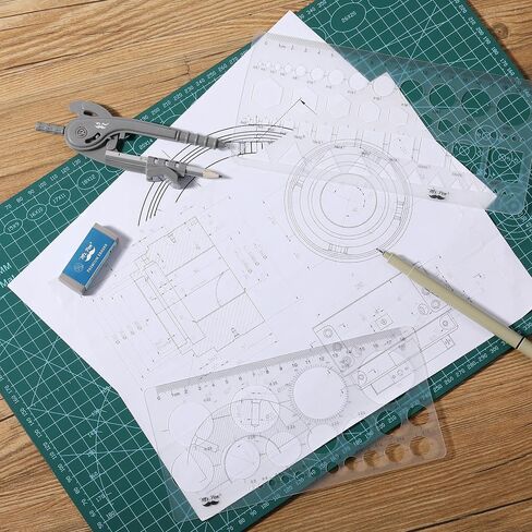 Mr. Pen Circle Templates - Large & Small Sizes, Circle Stencil & Ruler for Drafting & Drawing in Saudi Arabia