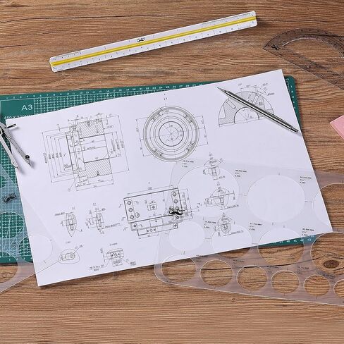 Mr. Pen Circle Templates - Large & Small Sizes, Circle Stencil & Ruler for Drafting & Drawing in Saudi Arabia