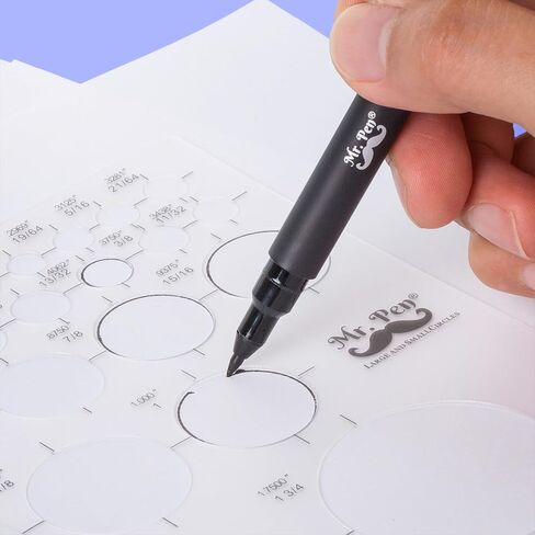 Mr. Pen Circle Templates - Large & Small Sizes, Circle Stencil & Ruler for Drafting & Drawing in Saudi Arabia