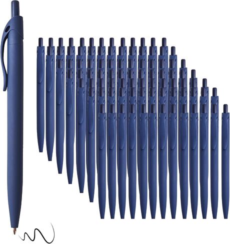 BallPoint Pens, 100 Pack (BLACK Ink),Bulk Pens, White Barrel,Click Pens for Office Home and School, Retractable Ballpoint Pens, Medium Point, 1.00MM (White) in Saudi Arabia