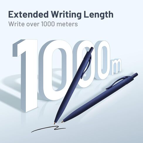 BallPoint Pens, 100 Pack (BLACK Ink),Bulk Pens, White Barrel,Click Pens for Office Home and School, Retractable Ballpoint Pens, Medium Point, 1.00MM (White) in Saudi Arabia