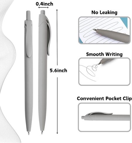 BallPoint Pens, 100 Pack (BLACK Ink),Bulk Pens, White Barrel,Click Pens for Office Home and School, Retractable Ballpoint Pens, Medium Point, 1.00MM (White) in Saudi Arabia