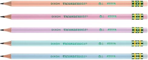 Ticonderoga Wood-Cased Pencils, Pre-Sharpened, 2 HB Soft, Pastel Colors, 150 Count in Saudi Arabia