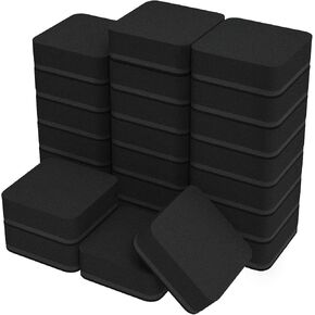 MaxGear 24 Pack Dry Erase Erasers, Magnetic Whiteboard Dry Erasers for Classroom, Mini Whiteboard Cleaning Pads, Chalkboard Wiper Teacher Supplies for School, Office, Home （6 Color Set, 2 x 2 Inch