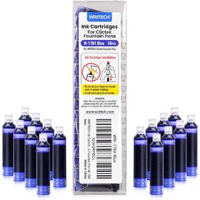 WRITECH Fountain Pen Fine Nib: Retractable Black Ink Pens Set Includes 5 Ink Cartridges Smooth Writing for Calligraphy Sketching Journaling Gift (Purple)