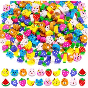 160 Pcs Sports Erasers for Kids, Bulk Assortment Novelty Mini Pencil Erasers in Ball Shapes for Party Favors Classroom Prizes Gift