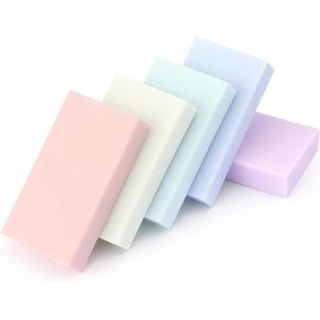 Tamaki Erasers, Pink Pencil Erasers for Drawing, Artist Eraser, Large, Pack of 6