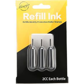 Miseyo Roller Stamp Refill Ink - 3 Pack - Black Ink