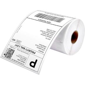 MUNBYN Thermal Direct Shipping Labels, 4x6 Labels for Thermal Printer, 500 Sheets/1 Rolls, Commercial Grade