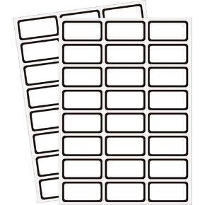 STARLIBOO Removable Labels, Removable Colored Labels Stickers, Self-Adhesive Rectangular Stickers Water/Oil/Tear Resistant for Food Containers/Classroom/Storage (8 Colors, 240 Labels)
