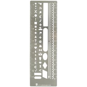 Metal Stencil Bookmark for Bullet Journals, Hardcover