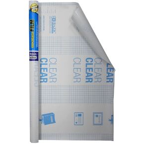 BAZIC Book Cover Clear Self Adhesive Bookcover 17.5" X 1.7 Yard (60"), Laminate Roll Cover Books Documents, Film Easy Peel, 1-Roll