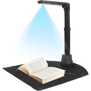 NetumScan 13MP Book Document Camera for Teachers, Multi-Language OCR Recognition by AI Technology, Foldable & Portable, Real-time Projection, Video Recording, Capture Size A3/A4, Only Windows