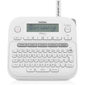 Brother P-Touch PTD220 Home/Office Everyday Label Maker | Prints TZe Label Tapes up to ~1/2 inch White