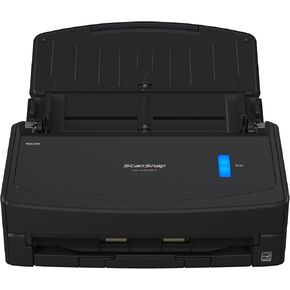 ScanSnap iX1400 High-Speed Simple One-Touch Button Color Document, Photo & Receipt Scanner with Auto Document Feeder for Mac or PC, Black