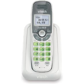 [New] VTech VG131-11 DECT 6.0 Cordless Phone - Bluetooth Connection, Blue-White Display, Big Buttons, Full Duplex, Caller ID, Easy Wall Mount, 1000ft Range (Black)