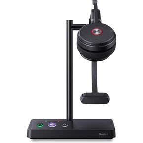 Yealink WH62 Mono DECT Wireless Headset 525 ft Range for Microsoft Teams, Work Headset with 2x Noise Canceling Mic for IP Phone and Computer, Single Ear Headset with Call Control, Ringer,13H Talk Time