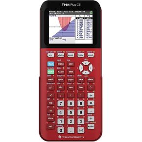 Texas Instruments TI-84 Plus CE Color Graphing Calculator, Radical Red Small