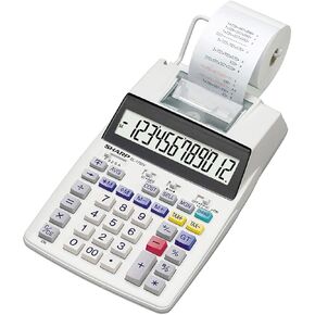 Sharp EL-1750V Two-Color Printing Calculator 2 Lines/Sec 3" Black/Red