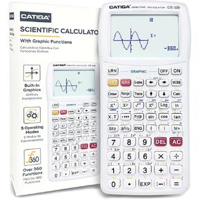 Catiga CS229 حاسبة علمية مع وظائف الرسومات ، وأنماط متعددة مع واجهة مستخدم بديهية للمبتدئين والدورات المتقدمة