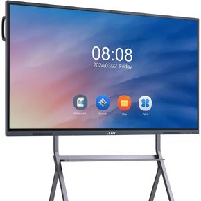 JAV Smart Board, 65'' 4K UHD Interactive Whiteboard, All in One Smartboard for Office, Digital Smart Whiteboard Built in Dual System and 13MP Camera for Classroom (Wall Mount Included)