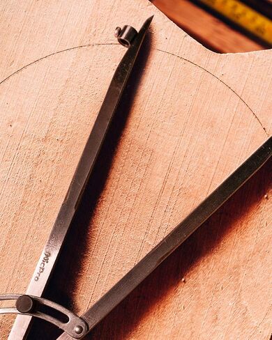 Nicpro 8 Inch Compass for Woodworking with Wing and Pencil Holder, Professional Carpenter Pencil Compass Great for Geometry, Drawing, Drafting in Kuwait